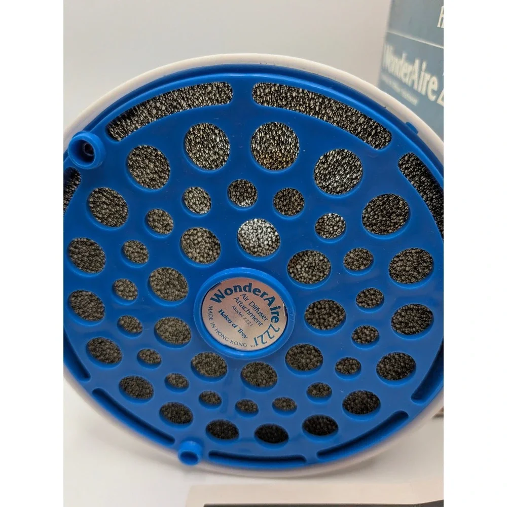 Vtg Helen of Troy WonderAire 2221 Hair Dryer Air Diffuser Attachment Blue volume